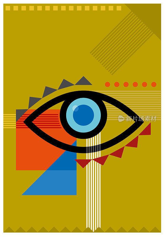 Bauhaus eye illustration